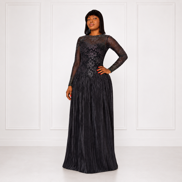 Midnight Bloom Gown