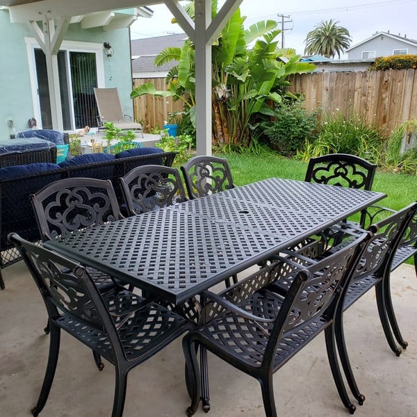 9-Piece BLack Patio Dining Set