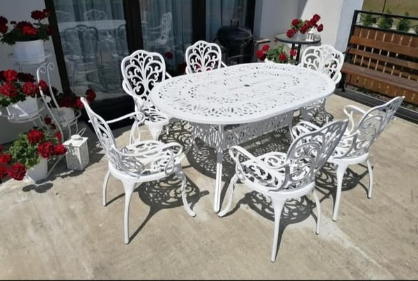 European-Victorian 7-Pc In White
