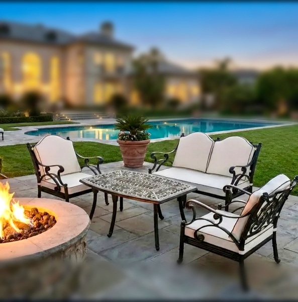 4-Piece Conversation Sofa Set
