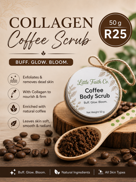 50 g coffee scrub with spoon