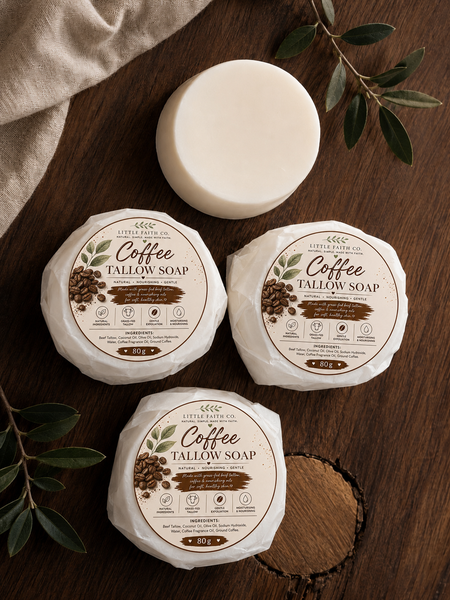 Coffee Tallow Soap 80g