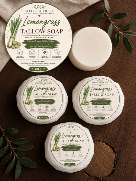 Lemongrass Tallow soap 80g