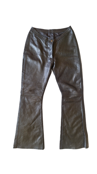 Black leather pants