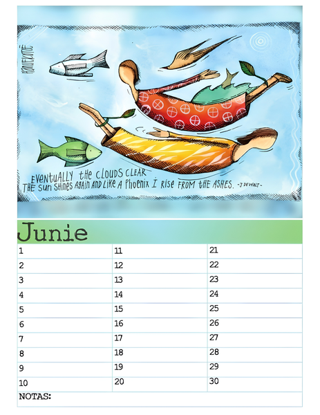A3 Birthday Calendars/Verjaarsdag Kalenders