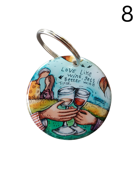 Round keyrings