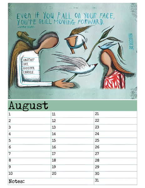 A4 Birthday Calendars/Verjaarsdag Kalenders