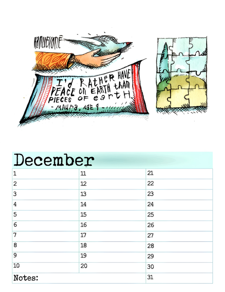 A3 Birthday Calendars/Verjaarsdag Kalenders
