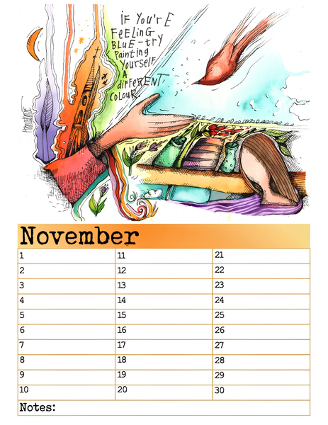 A4 Birthday Calendars/Verjaarsdag Kalenders
