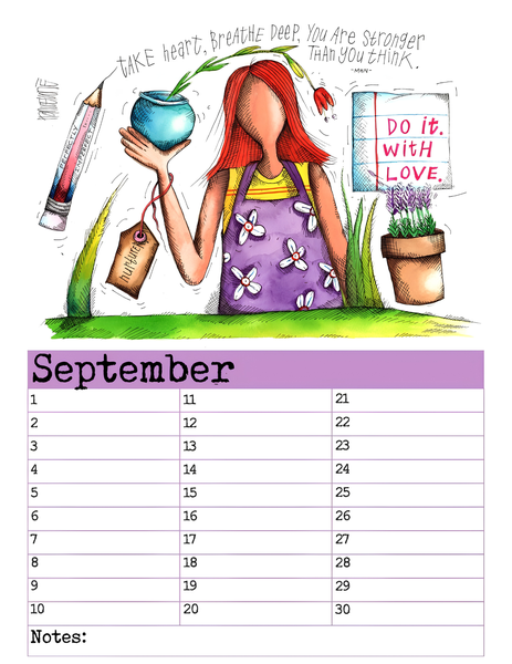 A4 Birthday Calendars/Verjaarsdag Kalenders