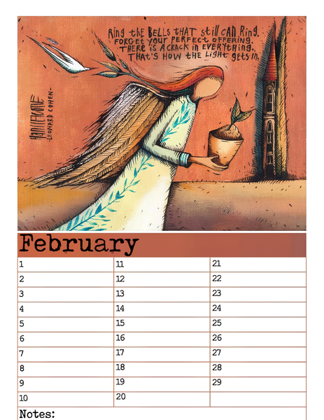 A4 Birthday Calendars/Verjaarsdag Kalenders