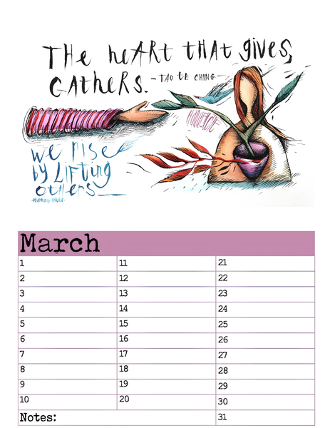 A4 Birthday Calendars/Verjaarsdag Kalenders