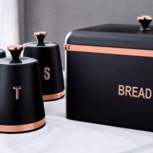 Premium Kitchen Storage Collection – Bread Bin & Canister Set
