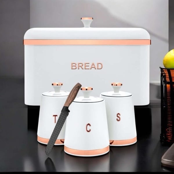 Premium Kitchen Storage Collection – Bread Bin & Canister Set