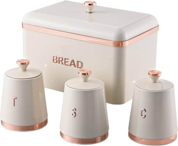 Premium Kitchen Storage Collection – Bread Bin & Canister Set