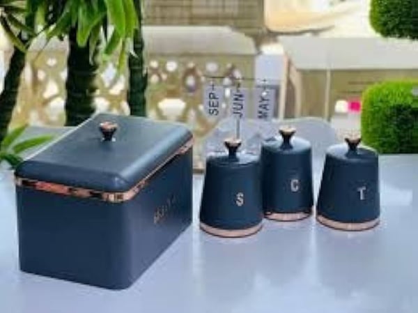Premium Kitchen Storage Collection – Bread Bin & Canister Set