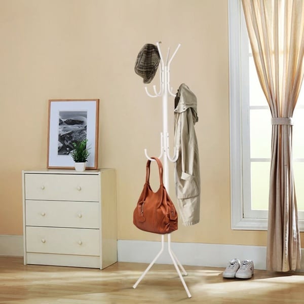 Multifunctional Coat & Hat Rack – 12 Hook Home Organiser