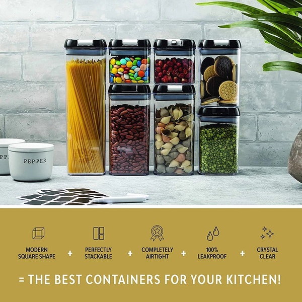 7-Piece Airtight Food Storage Container Set – Pantry Organisation Made Easy