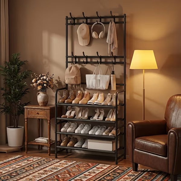 3-in-1 Coat, Shoe & Bag Organiser