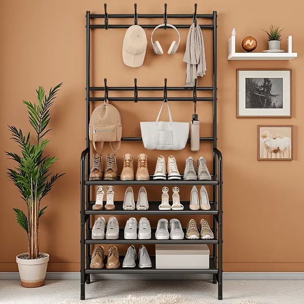 3-in-1 Coat, Shoe & Bag Organiser