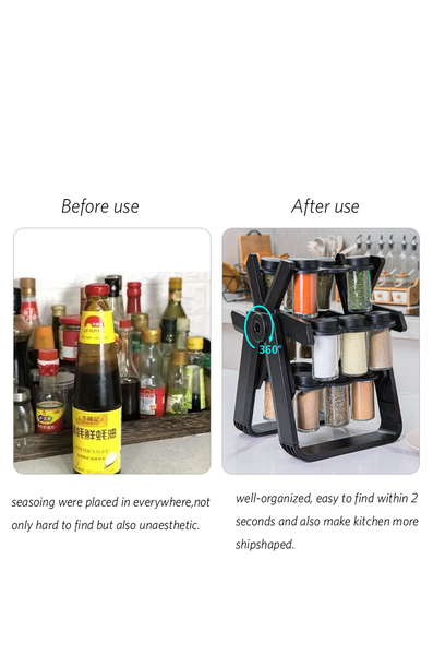 18-Jar Rotating Spice Organiser