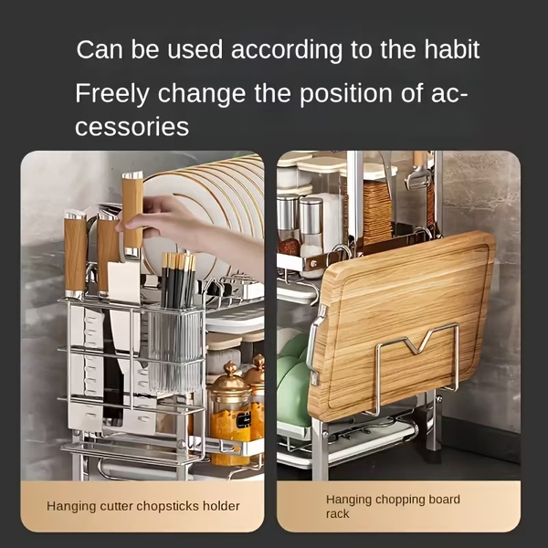 2-Tier Kitchen Organiser & Dish Drying Rack