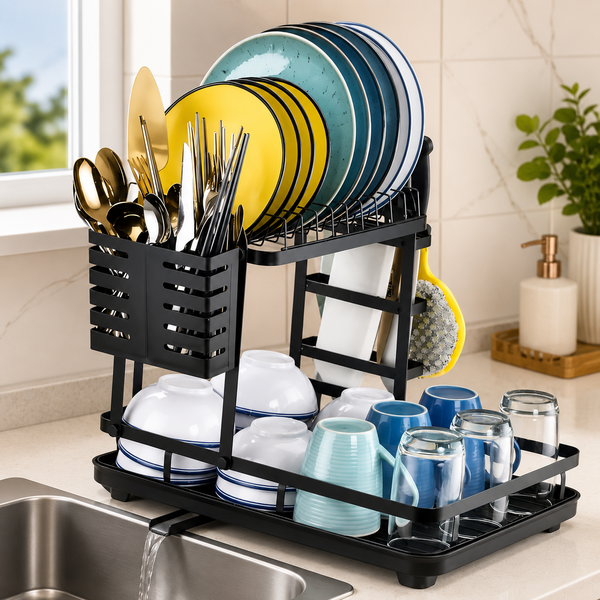 🍽️ 2-Tier Dish Drying Organiser