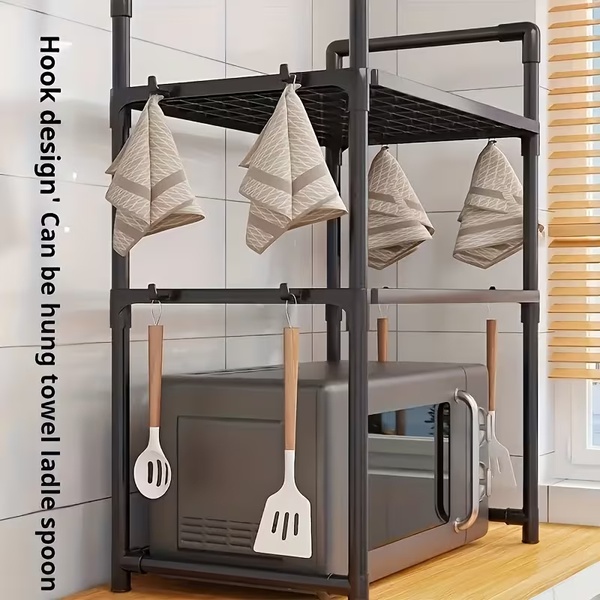 2-Tier Microwave Organiser & Kitchen Storage Shelf
