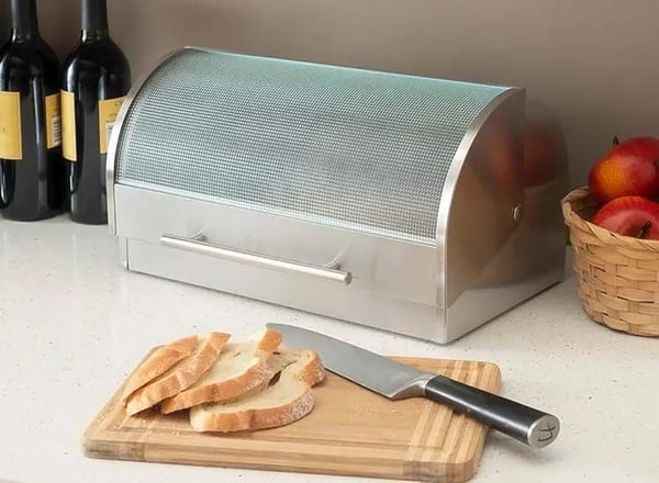 Stainless Steel Bread Bin with Glass Viewing – Upgrade Your Kitchen Window
