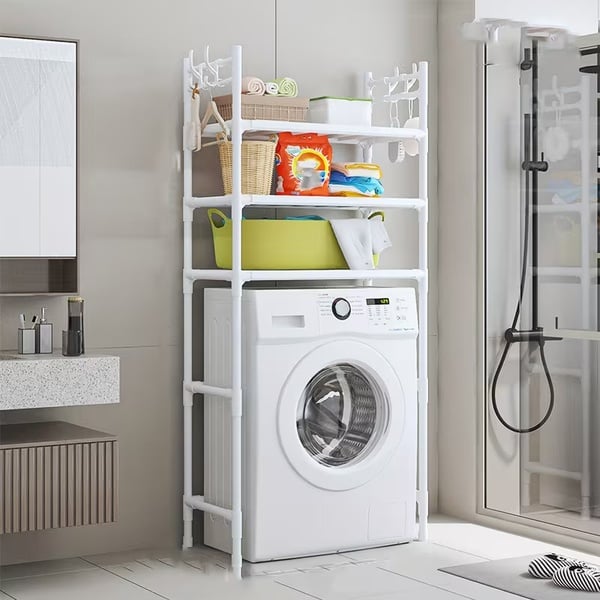 3-Tier Laundry & Bathroom Organiser – Over-the-Washing-Machine Storage RackOrganiser
