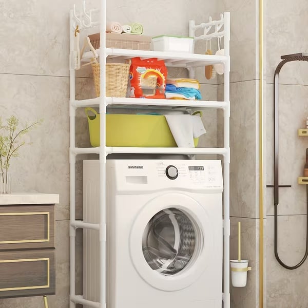 3-Tier Laundry & Bathroom Organiser – Over-the-Washing-Machine Storage RackOrganiser