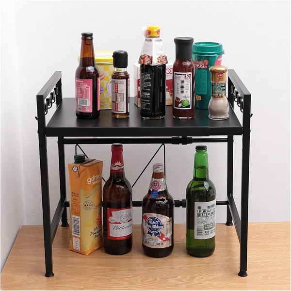 Adjustable Microwave Oven Rack – Kitchen Space-Saving Organiser