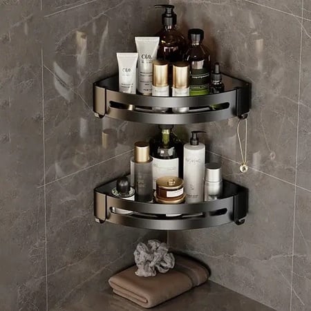 Multifunctional Corner Shelf Set (2 Pack) – Bathroom & Kitchen Space Saver