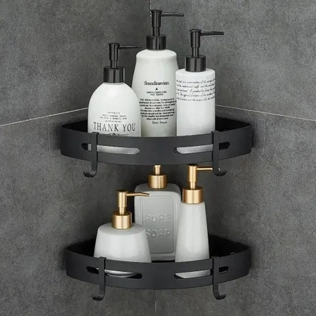 Multifunctional Corner Shelf Set (2 Pack) – Bathroom & Kitchen Space Saver