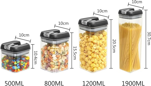 7-Piece Airtight Food Storage Container Set – Pantry Organisation Made Easy