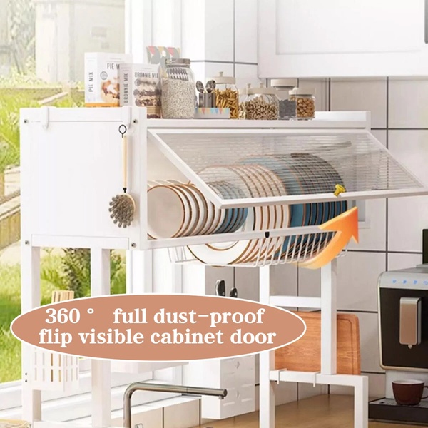 3-Tier Over-the-Sink Dish Rack with Protective Cover – Premium Kitchen Organiser