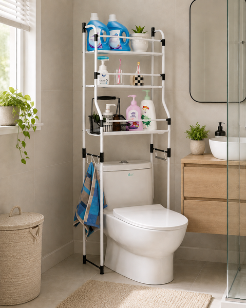 Toilet/ Bathroom Storage Rack, Shelve Organizer, Space Saver