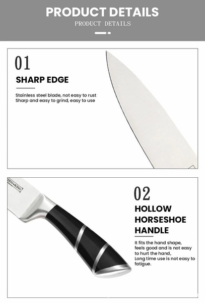 8 Piece Premium Knife Set with Display Stand – Cook Like a Chef