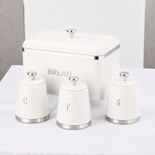 Premium Kitchen Storage Collection – Bread Bin & Canister Set