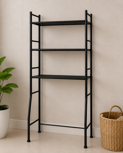 Over-the-Toilet Storage Rack – Black