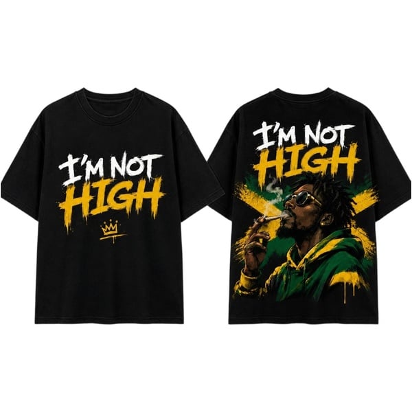 I'm not High Unisex Oversize T-shirt
