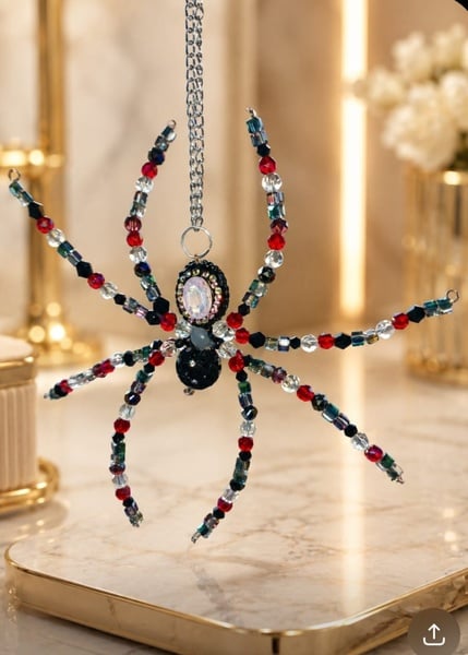 Black & Red Spider Suncatcher / Ornament