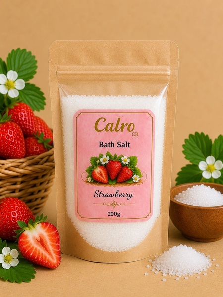Bath Salt Strawberry Pouch
