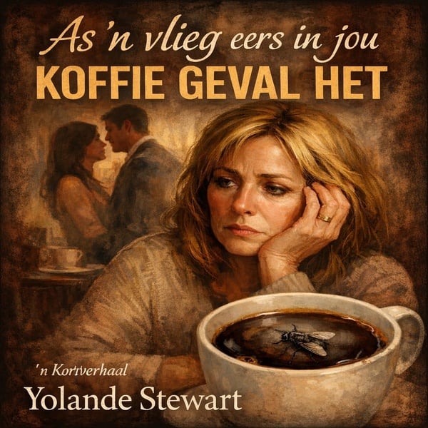 As ń vlieg eers in nou koffie geval het