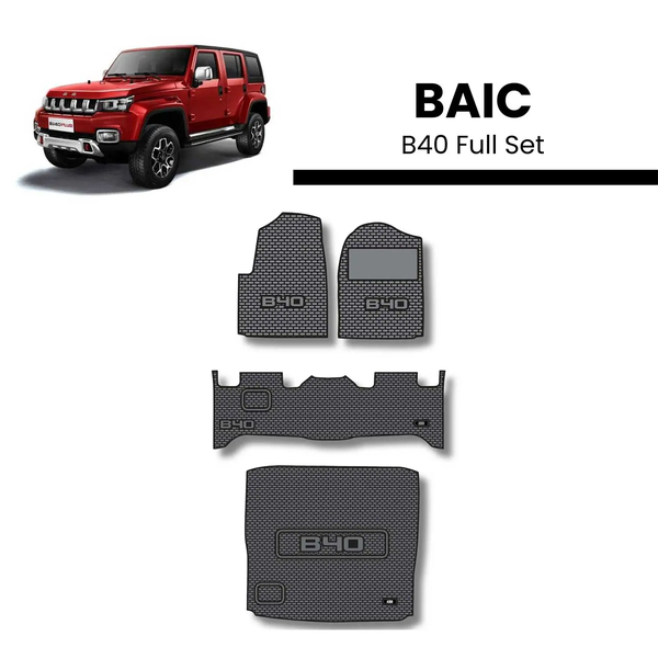 BAIC B40 Rubber Mat Set Full