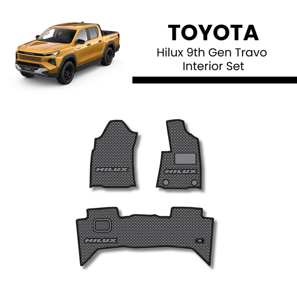 Toyota Hilux 9th Gen Travo Rubber Mat Set Interior