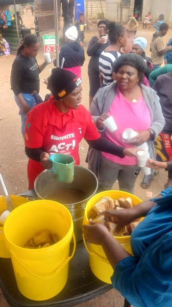 Glory to Jesus he deserves all glory, we had another wonderful Squatter Camp Outreach at Daggafontein Squatter Camp, and again Shoprite never disappoints the residents were blessed with Easter Eggs, Mama Elsy Thoabaka our God send divine helper, together with Evangelist Mama Moekwena and Evangelist Mama Marufu they blessed us with the word of God the Gospel of Jesus was shared and many gave their lives to Jesus, not forgetting all our faithful Partners Mrs Kerry White Leigh you are Amazing and thank you so much for the clothing donationans, least but not least my husband made sure everything was in place we are grateful to God. We also thank the leaders of Daggafontein Squatter Camp Brother Gazu thank you and sis Thandeka more blessings to you and family.  For those who wants to Partner with us, kindly note we collect anything and everything from new to second hand clothing, blankets, jackets, electronics, furniture etc. remember one man trash is one man's trash.We also welcome anything the food Lord put in your hearts.  Kindly visit our website https://covermeunderyourwings.my portmoni.com