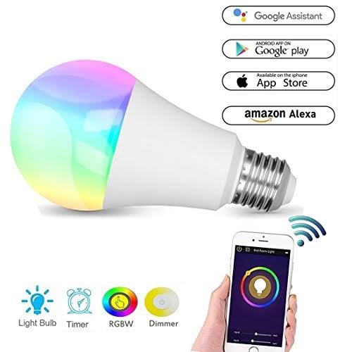 RGB colour changing smart bulb