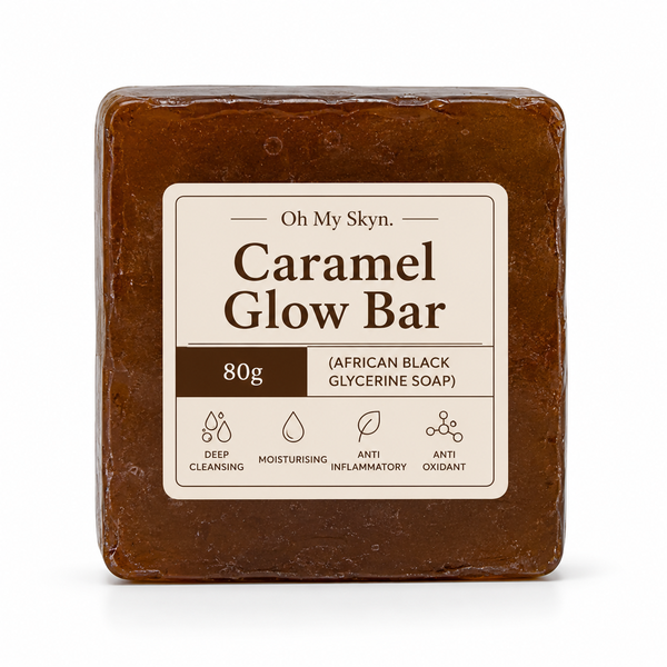 Caramel Glow Bar African Black Glycerine Soap (80g) (Purifying & Brightening/Lightening) picture