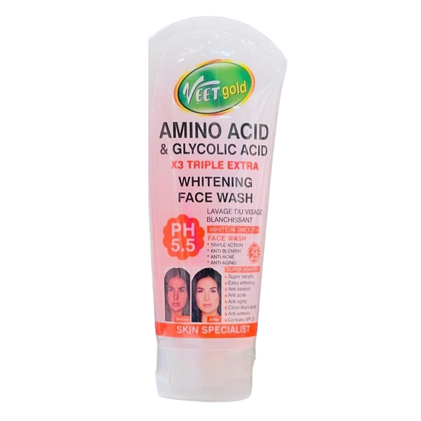 Veetgold Amino Acid & Glycolic Acid x3 Triple Extra Whitening Face Wash